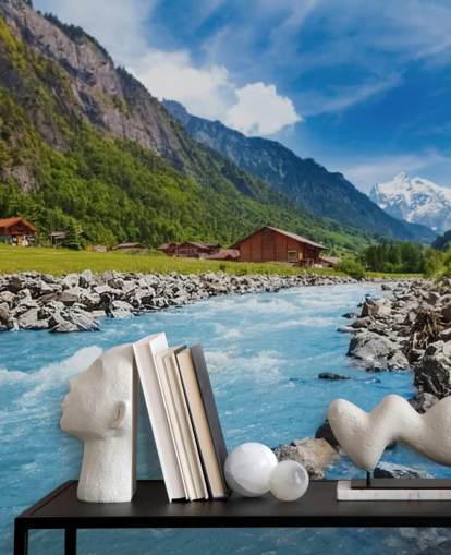 Schweizer Landschaft Fototapete