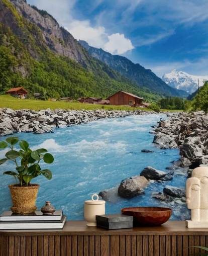 Swiss Landscape Wallpaper Mural