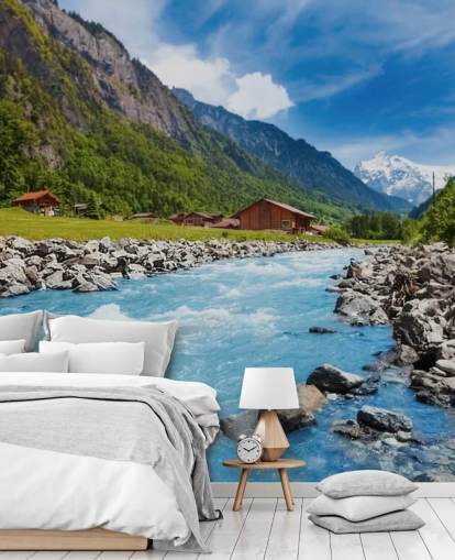 Schweizer Landschaft Fototapete