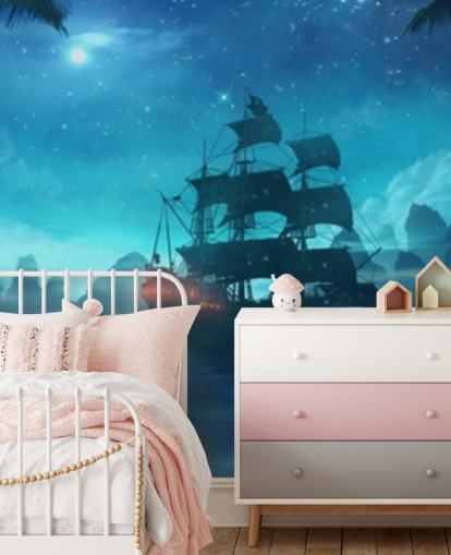 fondo de pantalla azul playa por la noche