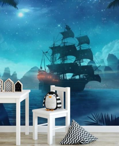 fondo de pantalla azul playa por la noche