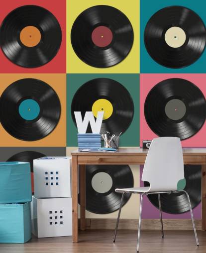 Carta da parati colorata in vinile Carta da parati colorata in vinile