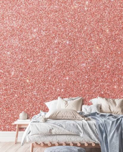 Cotton Candy Glitter Wallpaper Mural 