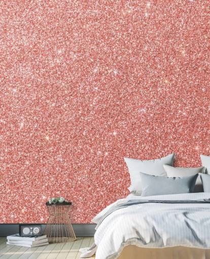 Cotton Candy Glitter Wallpaper Mural 