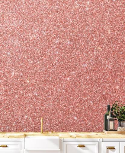 Cotton Candy Glitter Wallpaper Mural 