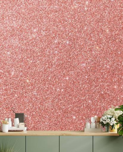 Cotton Candy Glitter Wallpaper Mural 