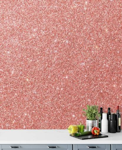 Cotton Candy Glitter Wallpaper Mural 