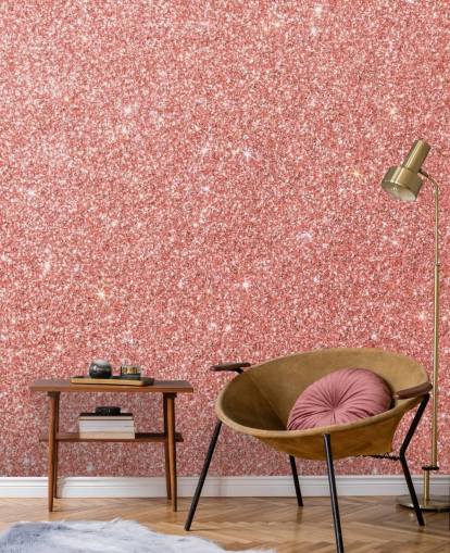 Carta da parati murale con glitter zucchero filato 