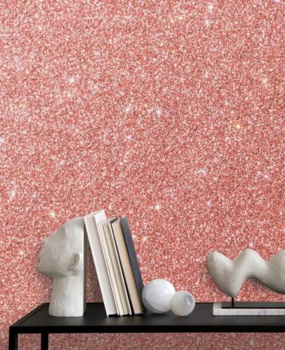 Carta da parati murale con glitter zucchero filato 