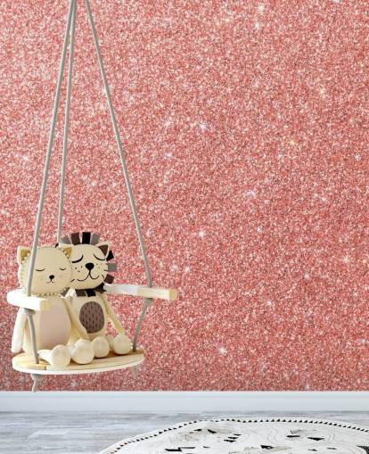 Bomullsgodis Glitter Bakgrund väggmålning 