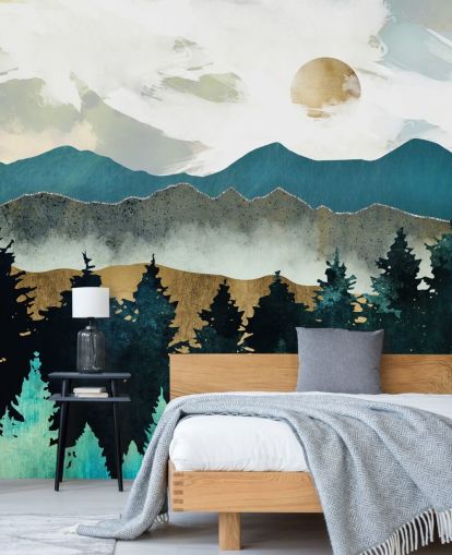 Mural de pared Niebla forestal de SpaceFrog