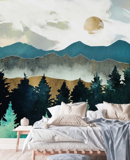 Forest Mist Wall Mural by SpaceFrog Designs Forest Mist Wall Mural by SpaceFrog Designs