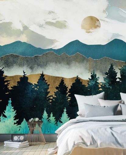 Forest Mist väggmålning av SpaceFrog Design