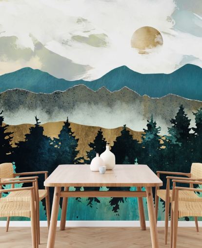 SpaceFrog Designs Wandbild mit Waldnebel SpaceFrog Designs Wandbild mit Waldnebel