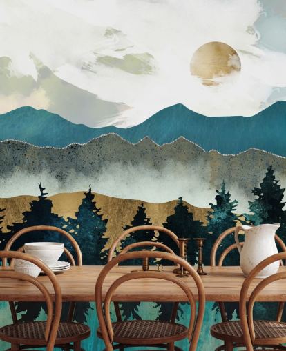 Mural de parede de névoa florestal por SpaceFrog