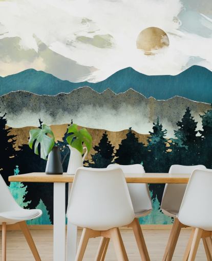 Decorazione murale con nebbia della foresta di SpaceFrog Designs