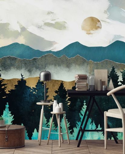 Decorazione murale con nebbia della foresta di SpaceFrog Designs Decorazione murale con nebbia della foresta di SpaceFrog Designs