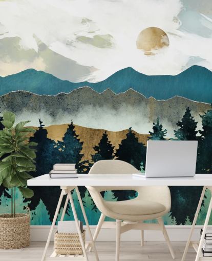 Decorazione murale con nebbia della foresta di SpaceFrog Designs