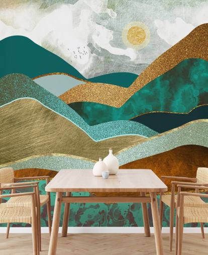 Decorazione murale Golden Hills di SpaceFrog Designs