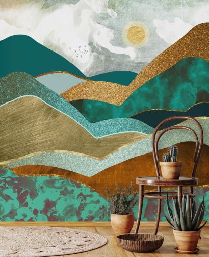Mural de Parede Golden Hills por SpaceFrog Designs