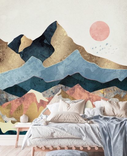 Goldene Spitzen Wandbild von SpaceFrog Designs