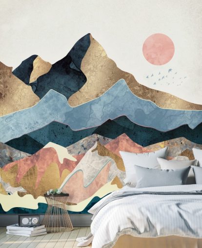 Decorazione murale Golden Peaks di SpaceFrog Designs Decorazione murale Golden Peaks di SpaceFrog Designs