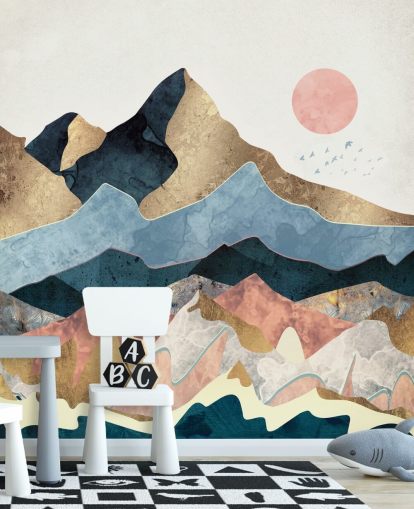 Decorazione murale Golden Peaks di SpaceFrog Designs
