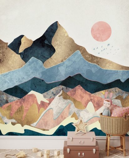 Decorazione murale Golden Peaks di SpaceFrog Designs