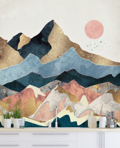 Mural de pared Picos dorados de SpaceFrog