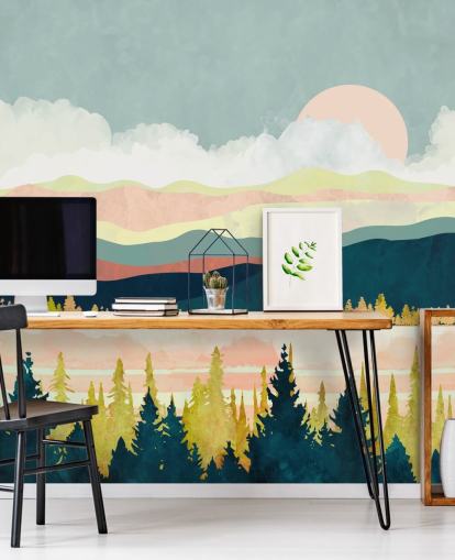 Lake Forest Wall Mural by SpaceFrog Designs