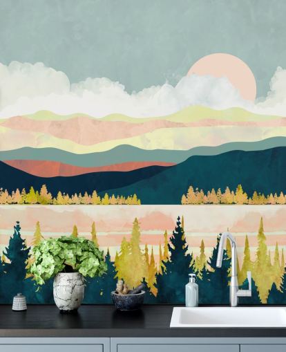 Lake Forest vægmaleri af SpaceFrog Designs