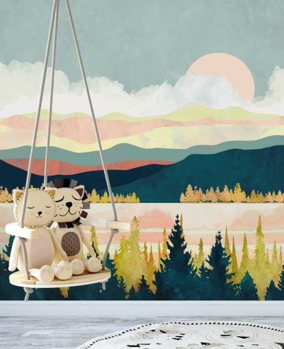 Lake Forest väggmålning av SpaceFrog Design