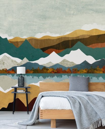 Mural de pared Reflejo de montaña por SpaceFro