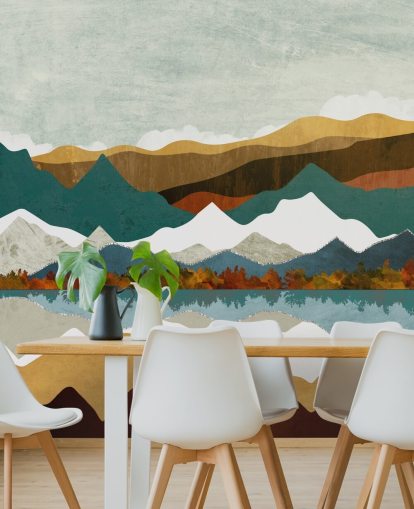 Decorazione murale con riflesso della montagna di SpaceFrog Designs Decorazione murale con riflesso della montagna di SpaceFrog Designs