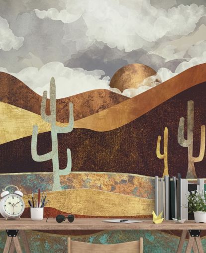 Patina Desert Wall Mural by SpaceFrog Designs