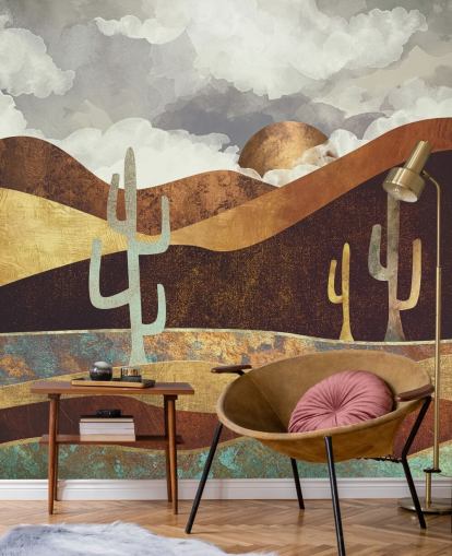 Patina Desert Wall Mural by SpaceFrog Designs