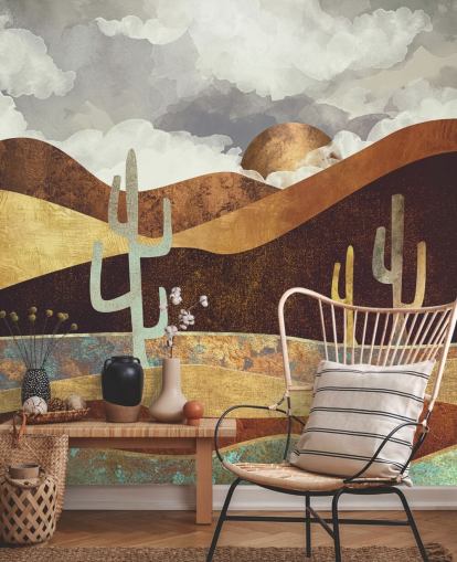 Patina Desert Wall Mural by SpaceFrog Designs