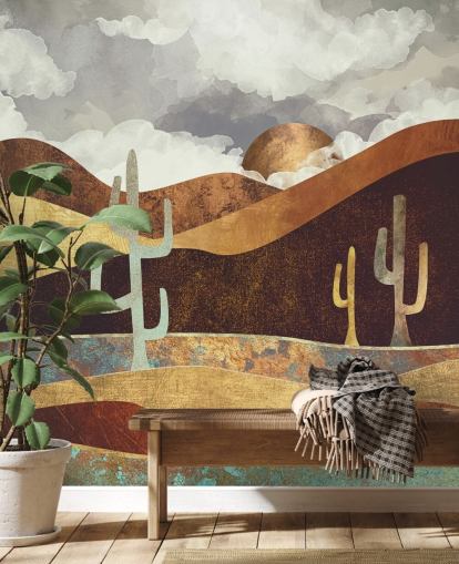 Patina Desert Wall Mural by SpaceFrog Designs