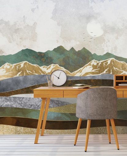 Winter Hills Wall Mural by SpaceFrog Designs Winter Hills Wall Mural by SpaceFrog Designs