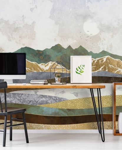 Vinter Hills Veggmaleri av SpaceFrog Designs Vinter Hills Veggmaleri av SpaceFrog Designs