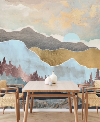 Mural de parede de luz de inverno da SpaceFrog