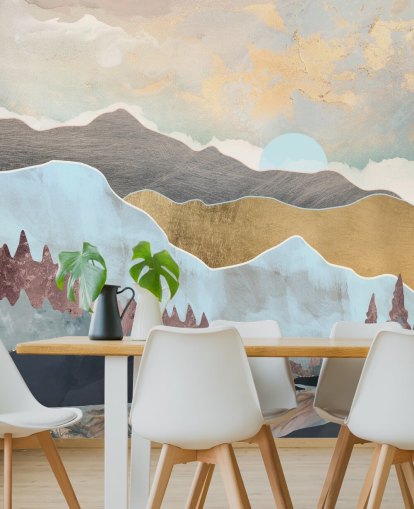 Winter Light Wall Mural by SpaceFrog Designs
