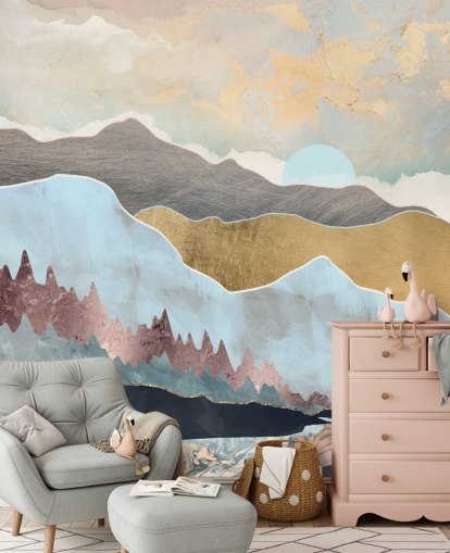 Mural de parede de luz de inverno da SpaceFrog