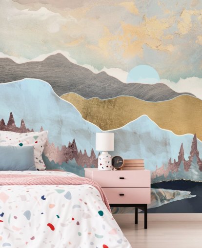 Vinter Lys Veggmaleri av SpaceFrog Designs