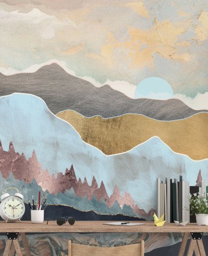 Vinter Lys Veggmaleri av SpaceFrog Designs