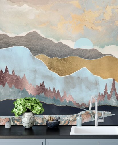 Winter Light Wall Mural by SpaceFrog Designs