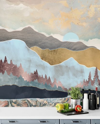 Winterlicht Wandbild von SpaceFrog Designs