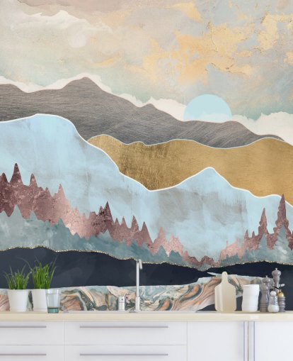 Decorazione murale con luce invernale di SpaceFrog Designs