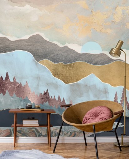 Vinter Lys Veggmaleri av SpaceFrog Designs