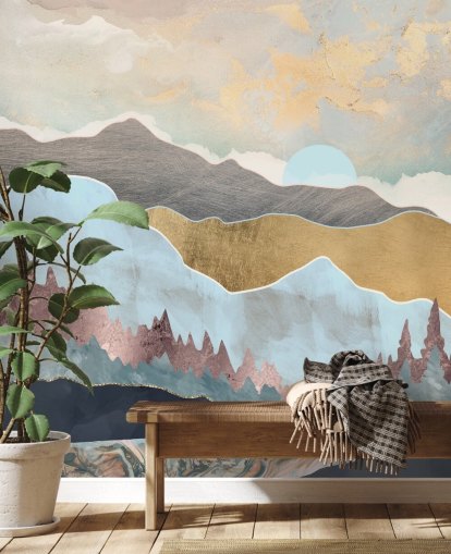 Mural de parede de luz de inverno da SpaceFrog